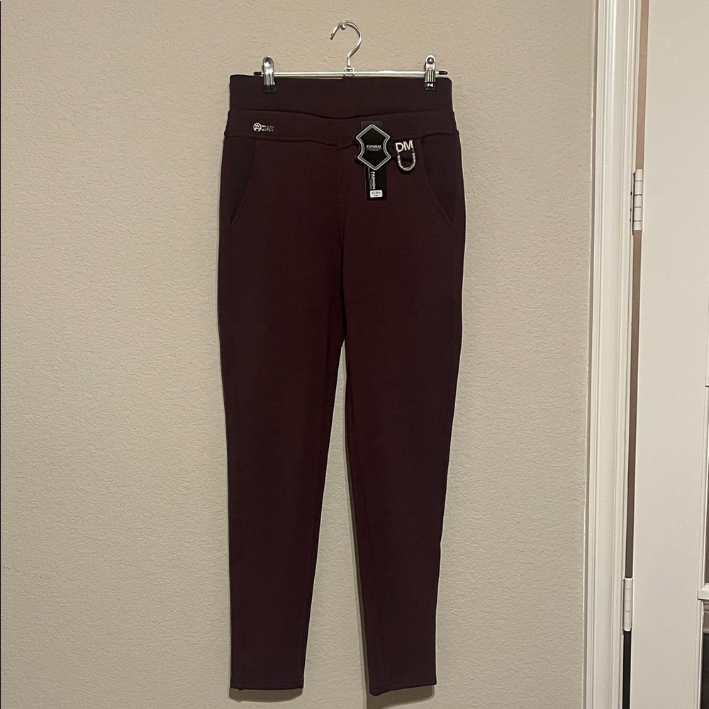Elegant Burgundy Women's Pants